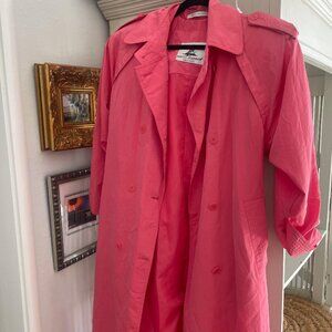 Vintage Hot Pink Trench